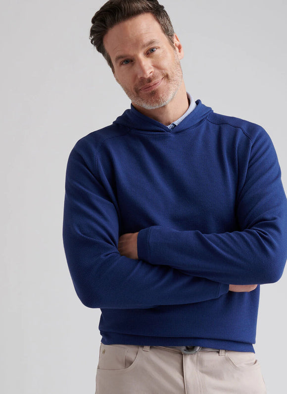 Peter Millar Pine Waffle Performance Hoodie