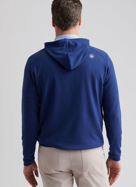 Peter Millar Pine Waffle Performance Hoodie - 0