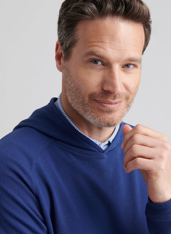 Peter Millar Pine Waffle Performance Hoodie