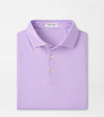 Peter Millar Gingham Performance Jersey Polo