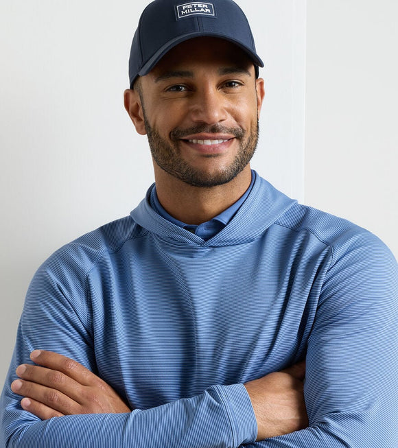 Peter Millar Pine Sugar Stripe Performance Hoodie