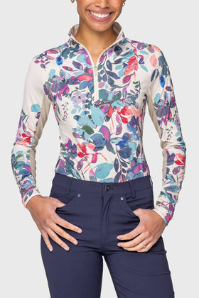 Kastel Ladies Floral Long Sleeve Sun Shirt