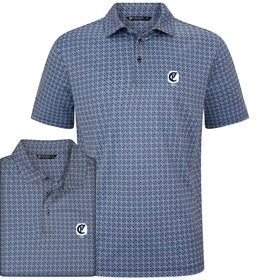 Levelwear Cutten Crested Azure Polo
