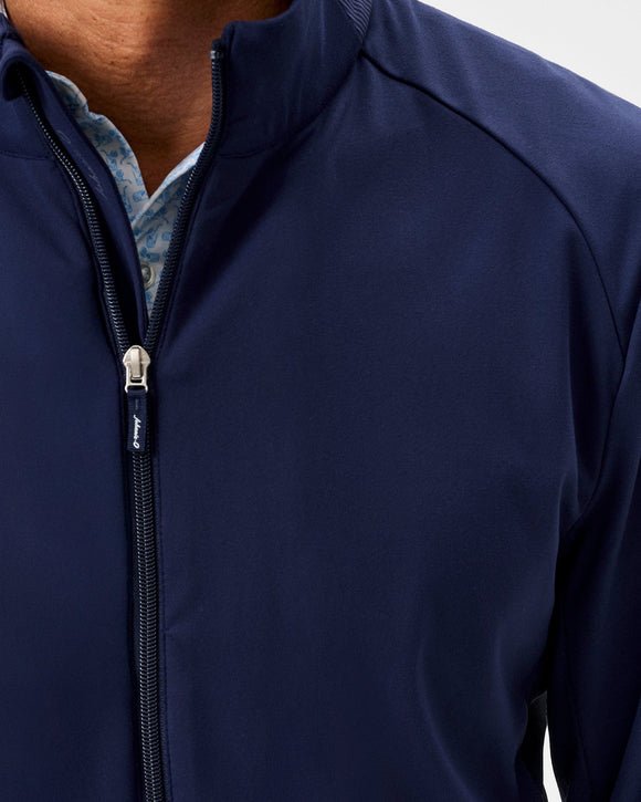 Johnnie-O Hoppin Ribbed Knit Performance Jacket