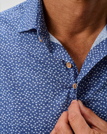 Johnnie-O Patel Short Sleeve Button Down - 0