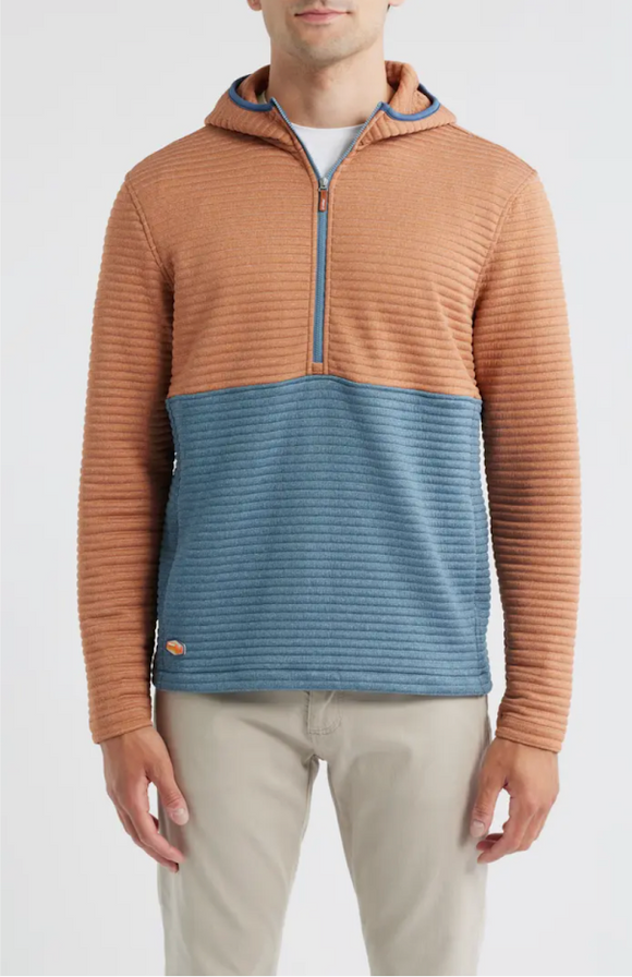 Johnnie-O Werner Rib Colorblock Hoodie