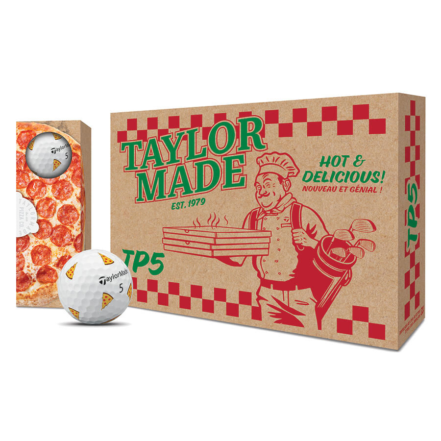Taylormade Limited Edition TP5 Pizza Golf Balls