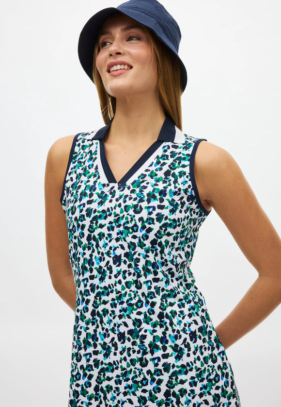 Rohnisch Essential Dress - Leo Blue/Green