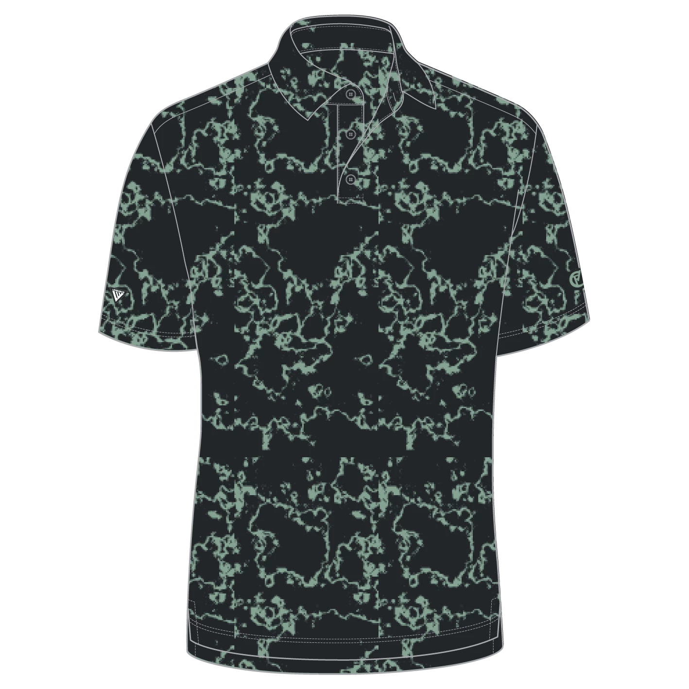 Levelwear Cutten Crested Camoflow Polo