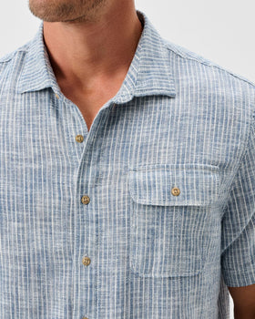 Johnnie-O Ennis Short Sleeve Button Down - 0