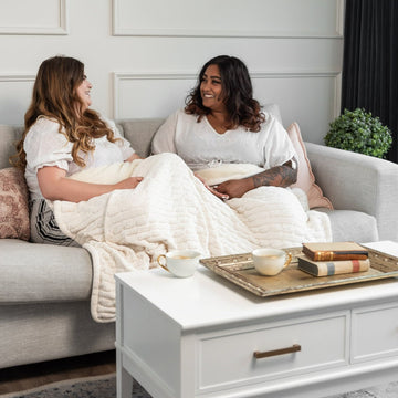 Kanata Cable Knit Sherpa Throw Blanket with Crested Patch - 0