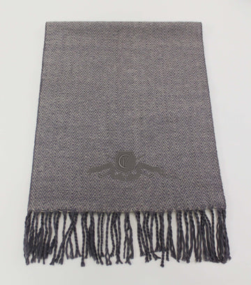 Kanata Herringbone Lambswool Scarf with Cutten Crest