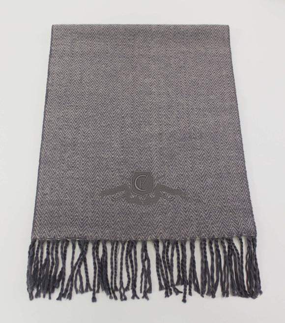 Kanata Herringbone Lambswool Scarf with Cutten Crest