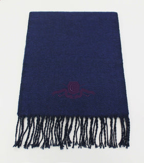 Kanata Herringbone Lambswool Scarf with Cutten Crest - 0