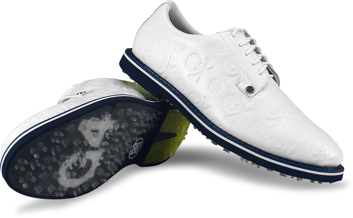 Gallivanter Logo-Debossed Leather Golf Shoes