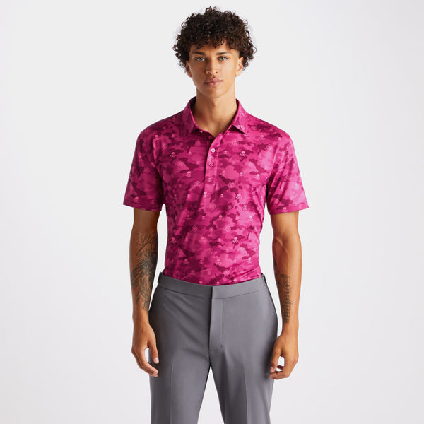 G/Fore Icon Camo Tech Jersey Slim Fit Polo