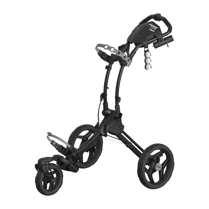 Alphard V2 Remote Axle with Black/Black Clicgear VS1 Rovic Cart